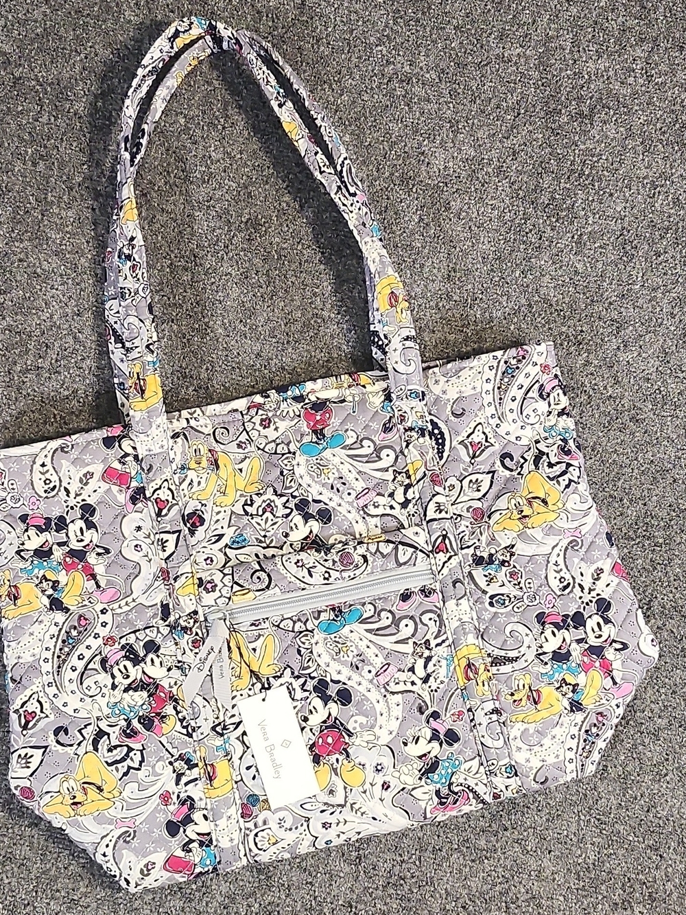 Vera Bradley Vera Tote Disney Mickey Mouse Gray & Multicolor